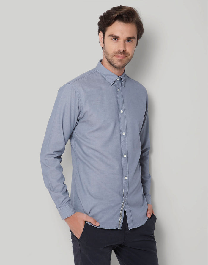 Blue Full Sleeves Shirt