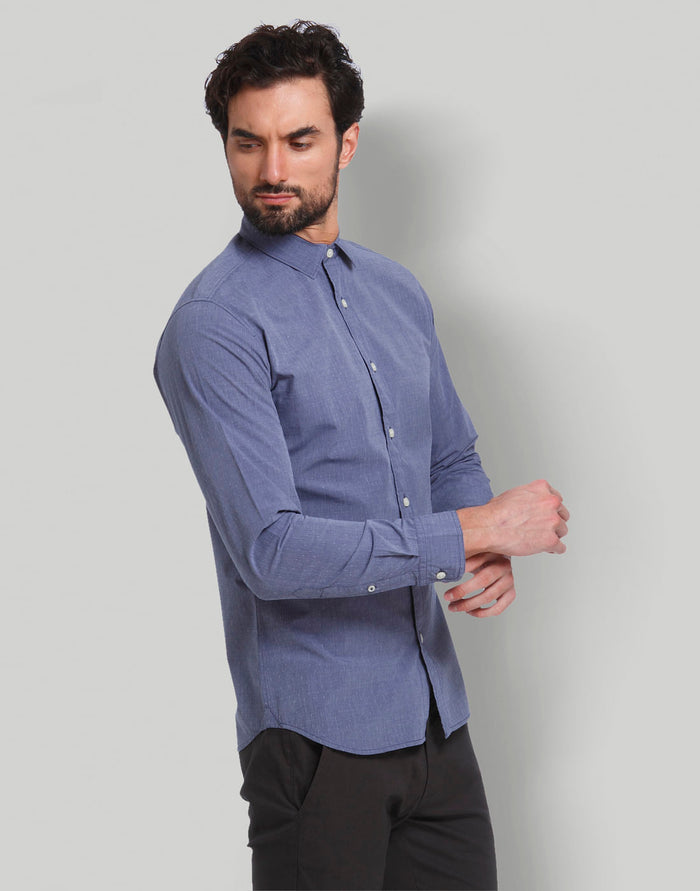 Blue Full Sleeves Shirt