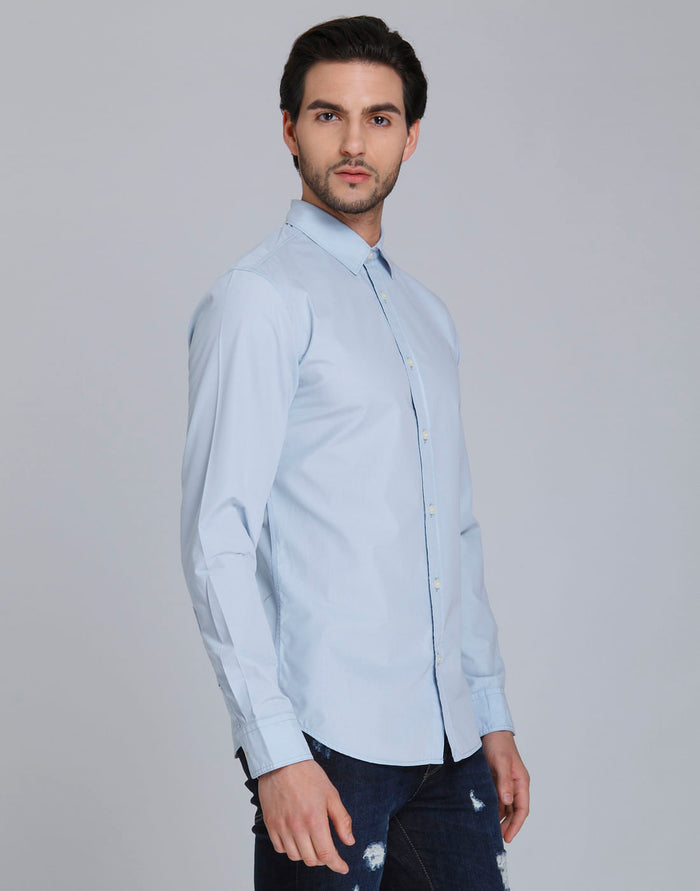Blue Full Sleeves Shirt
