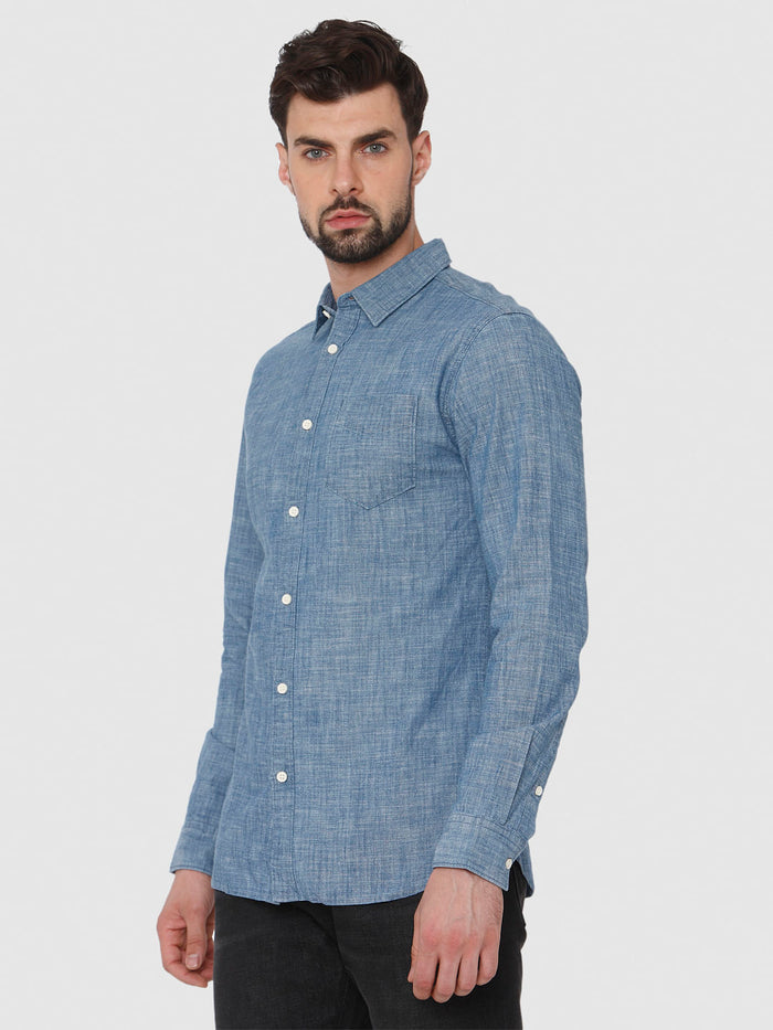 Blue Full Sleeves Shirt