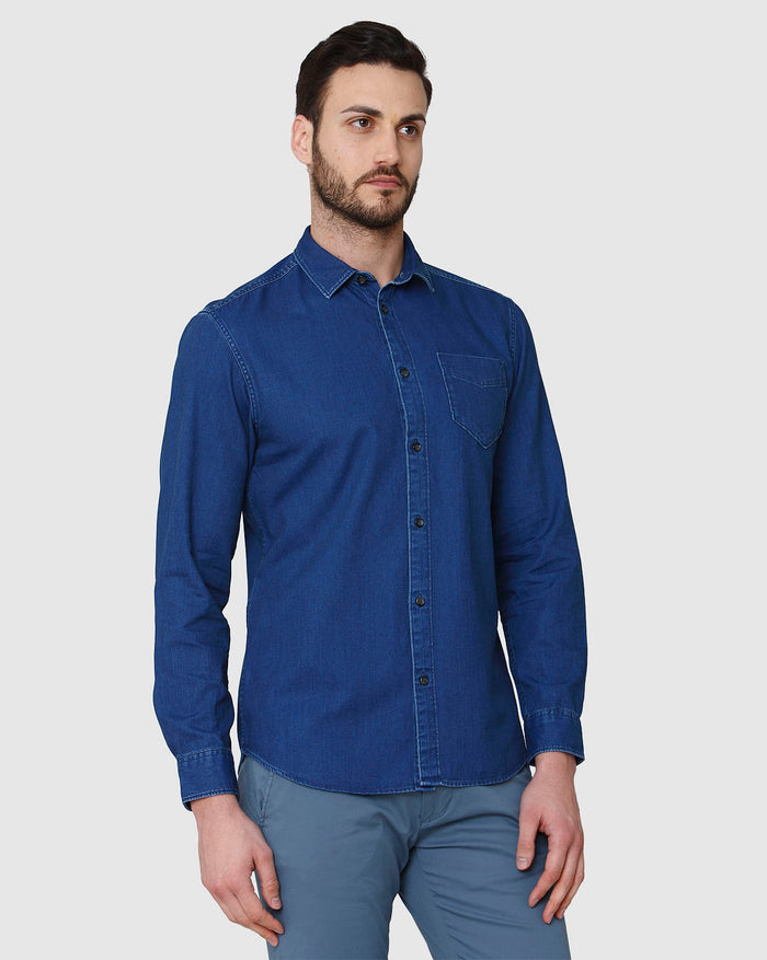 Blue Full Sleeves Shirt