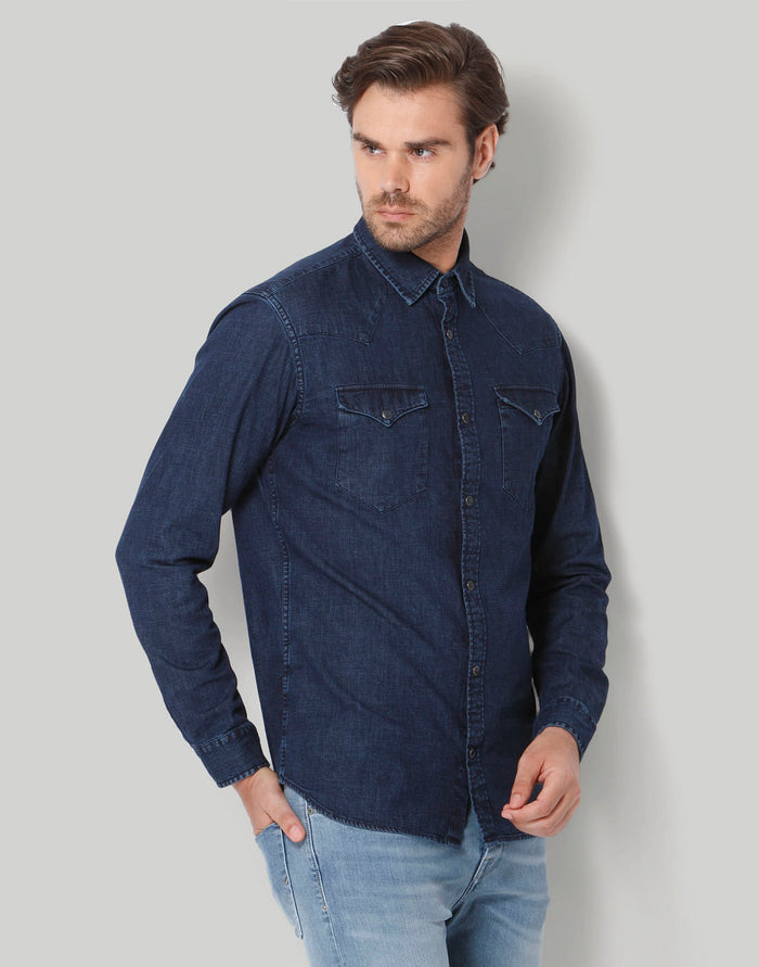 Blue Full Sleeves Shirt