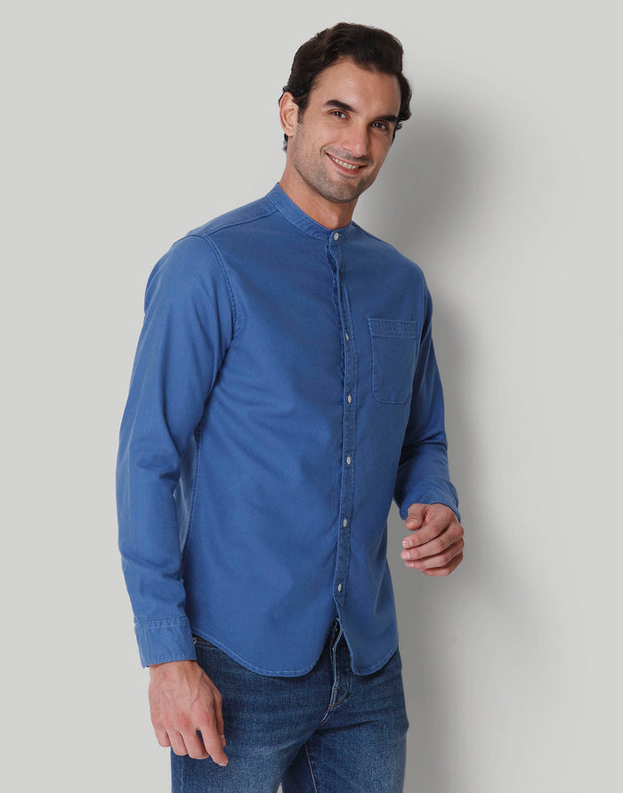 Blue Full Sleeves Shirt