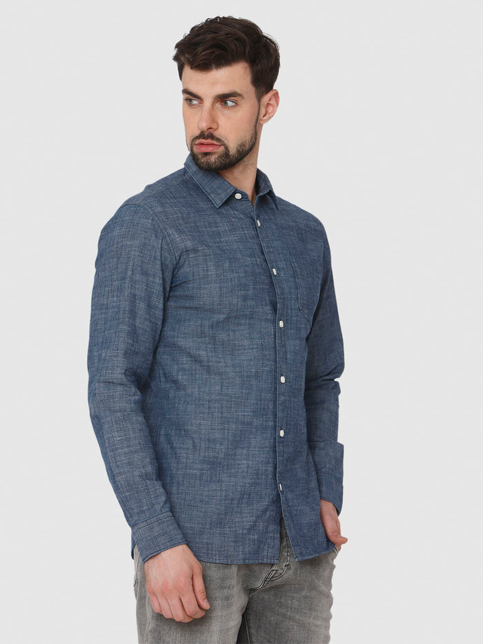 Blue Full Sleeves Shirt