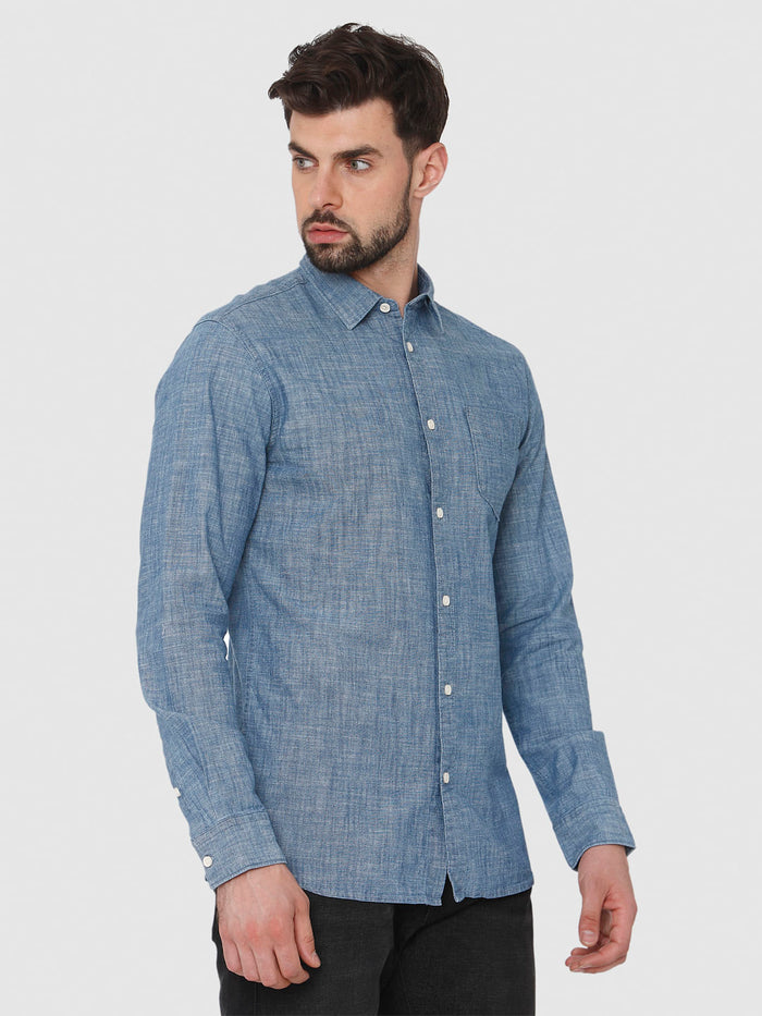 Blue Full Sleeves Shirt