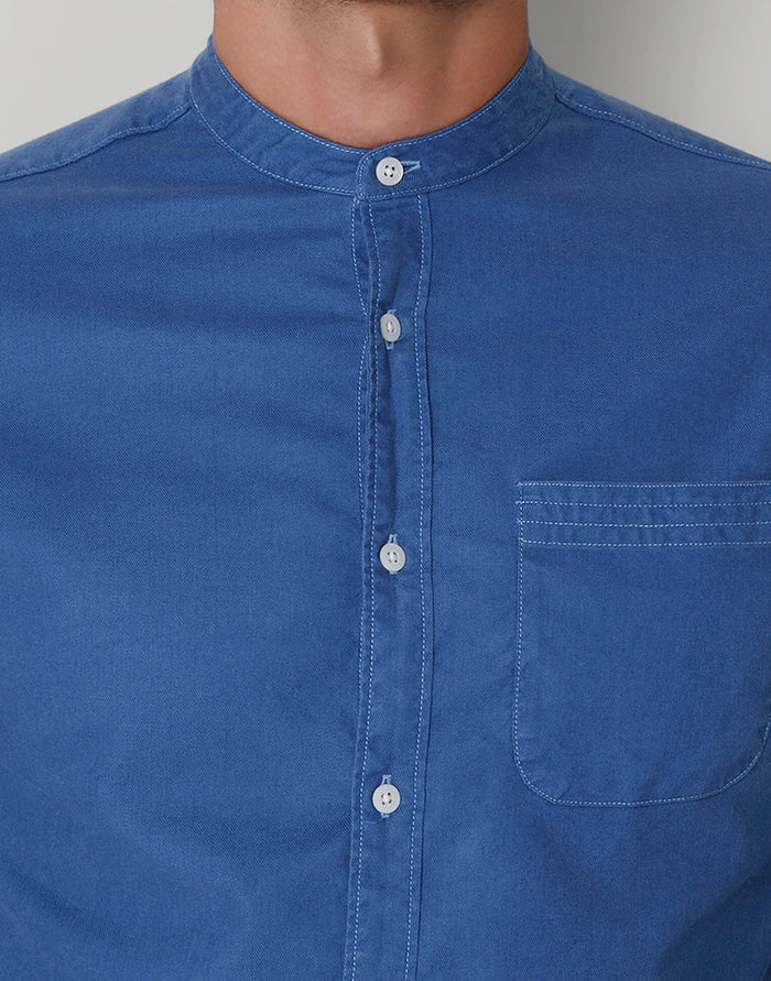 Blue Full Sleeves Shirt