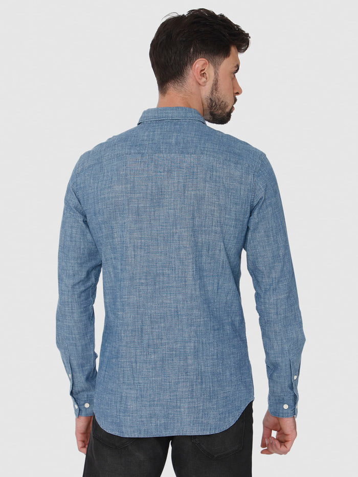 Blue Full Sleeves Shirt