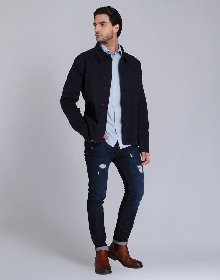 Blue Full Sleeves Shirt