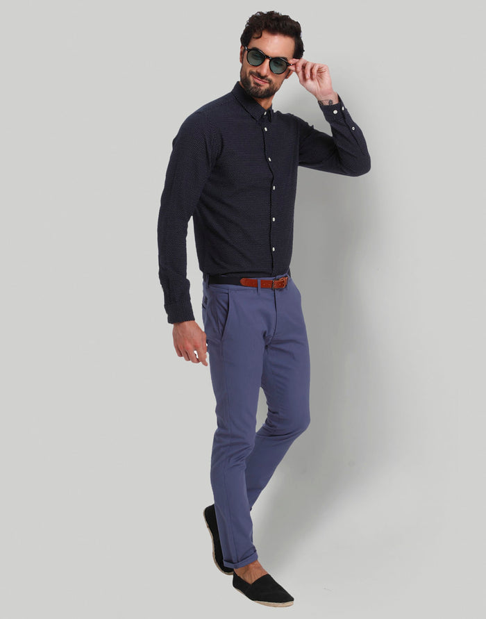Blue Full Sleeves Shirt