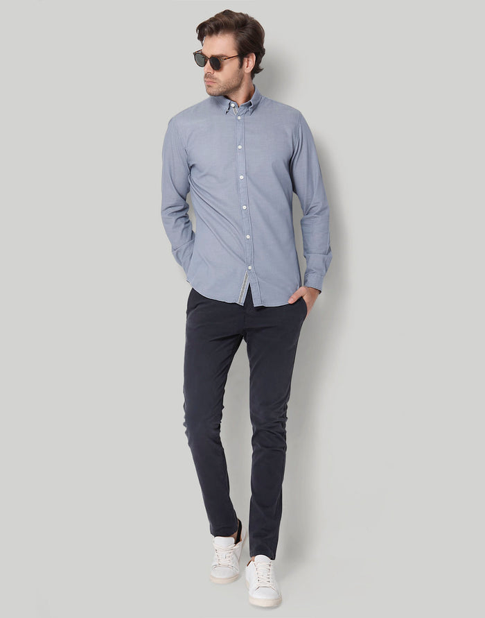Blue Full Sleeves Shirt