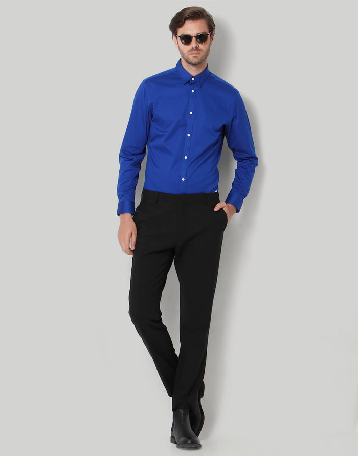 Blue Full Sleeves Shirt