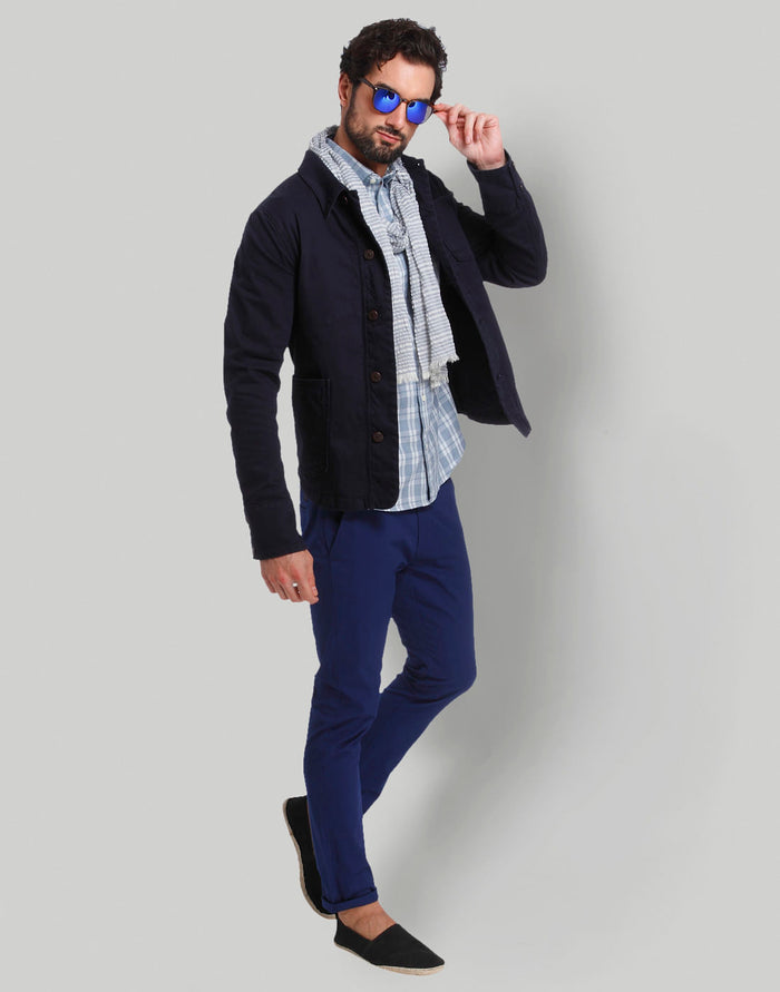 Blue Full Sleeves Shirt