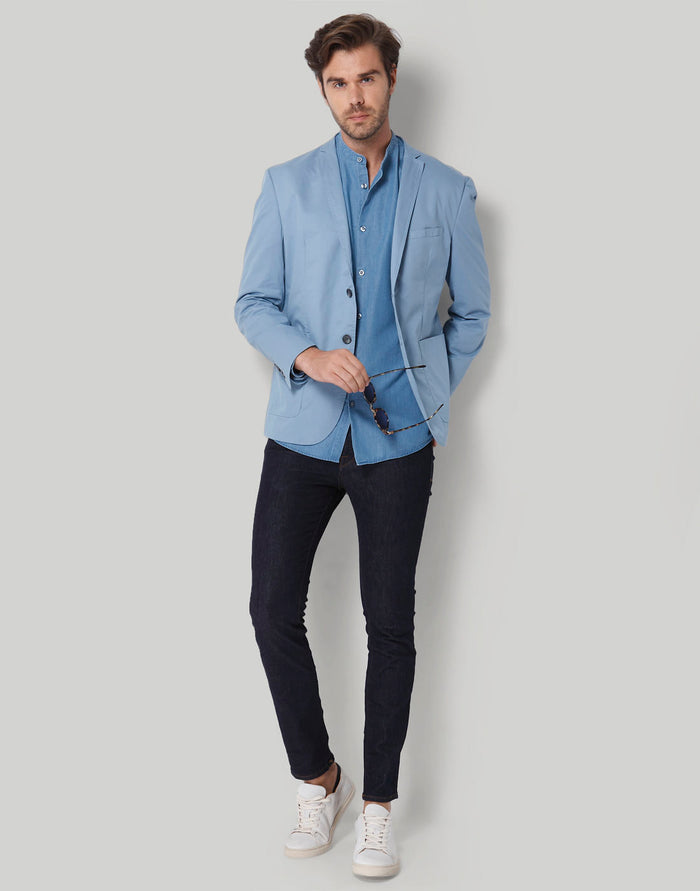 Blue Full Sleeves Shirt