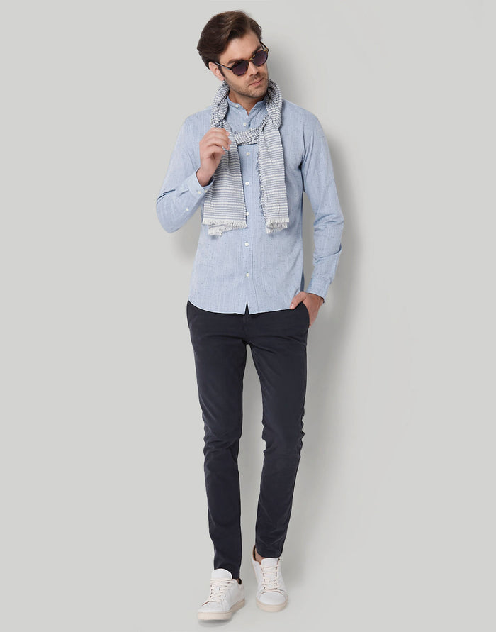 Blue Full Sleeves Shirt