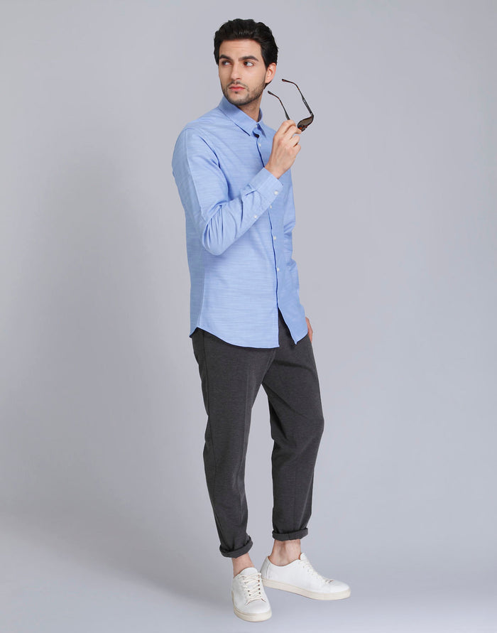 Blue Full Sleeves Shirt