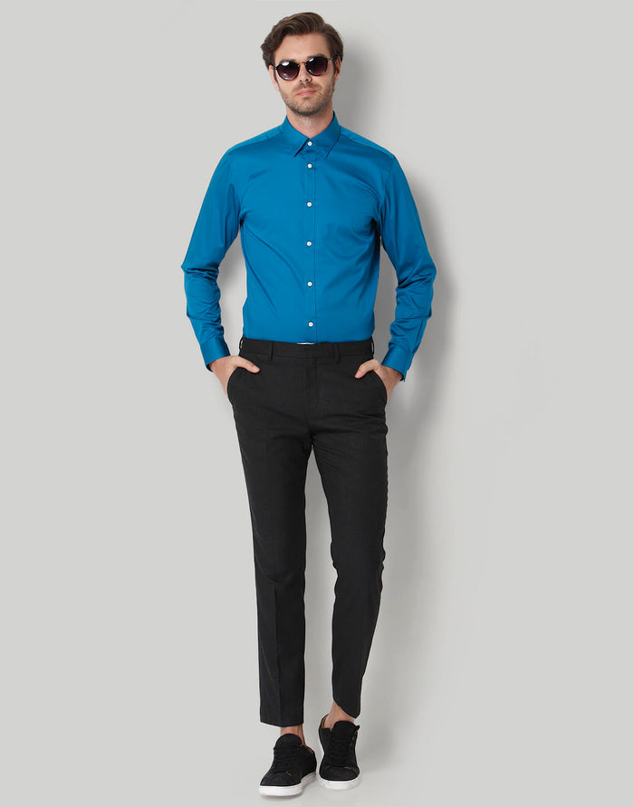 Blue Full Sleeves Shirt