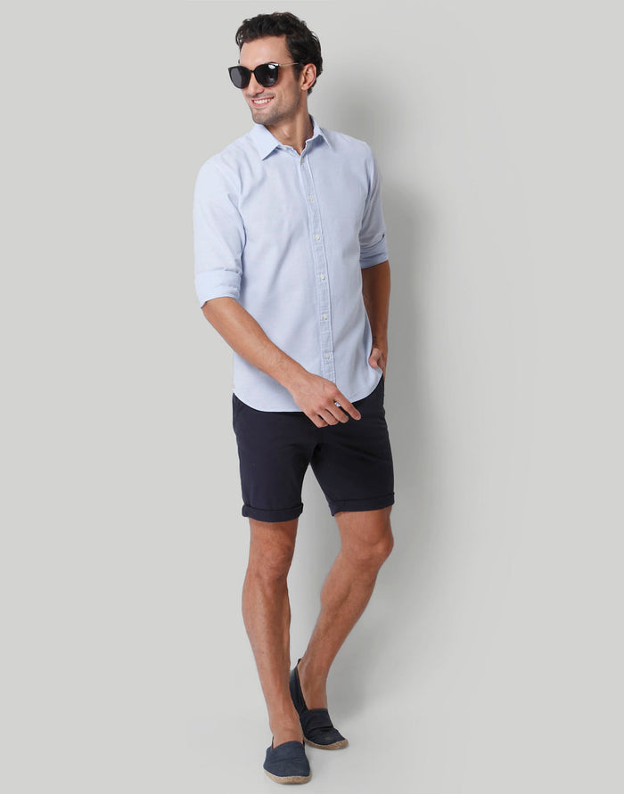 Blue Full Sleeves Shirt