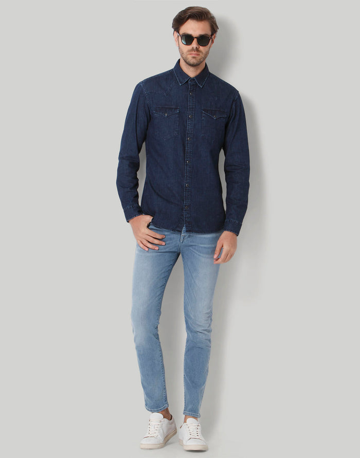 Blue Full Sleeves Shirt