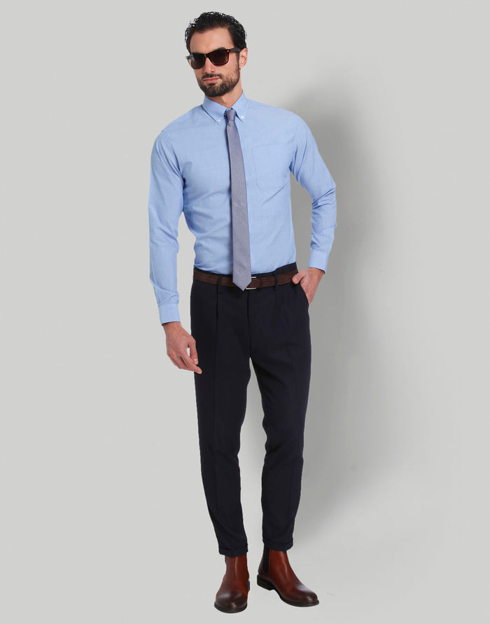Blue Full Sleeves Shirt