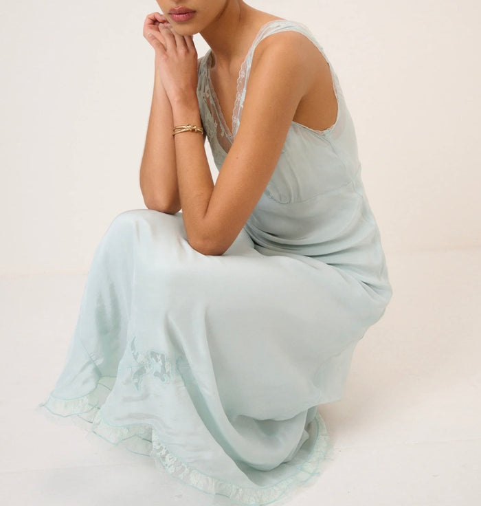 Blue Lace Lenora Maxi Dress
