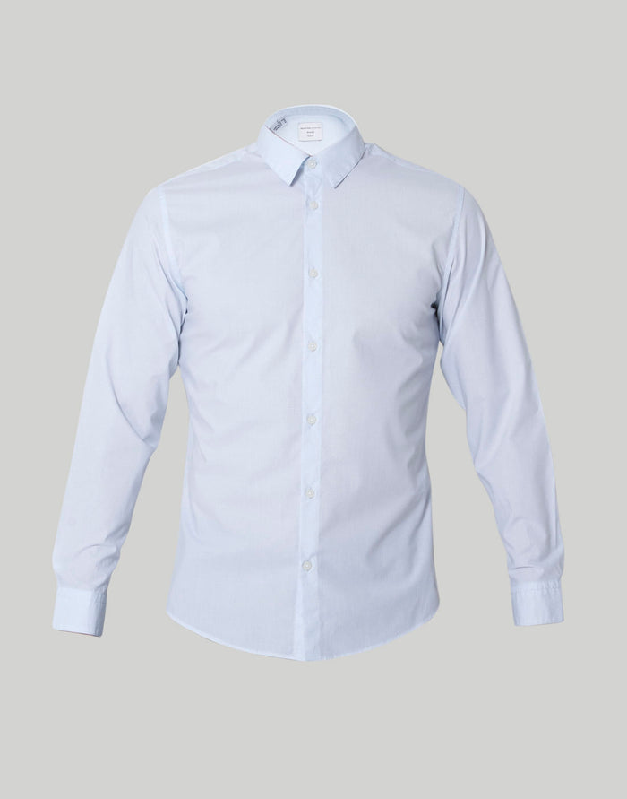 Blue Printed Full Sleeves Shirt