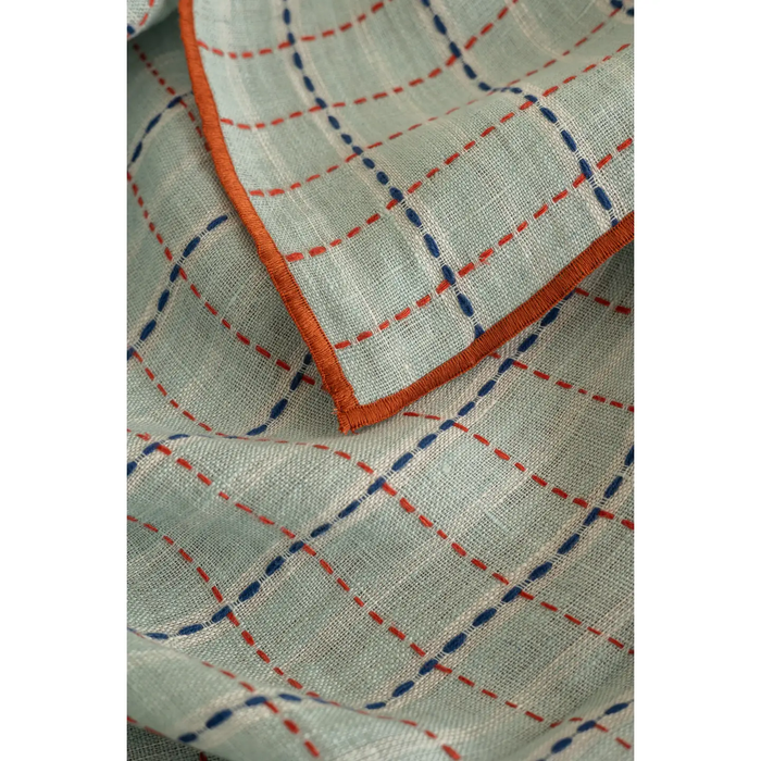 Blue Trail Linen Tablecloth
