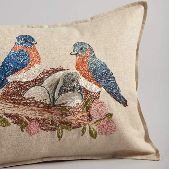 Bluebird Nest Pocket Pillow
