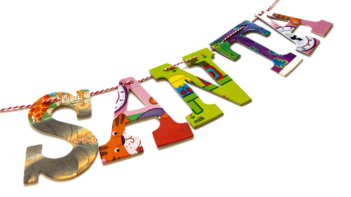 Board Book Garland DIY Kit DEAR SANTA