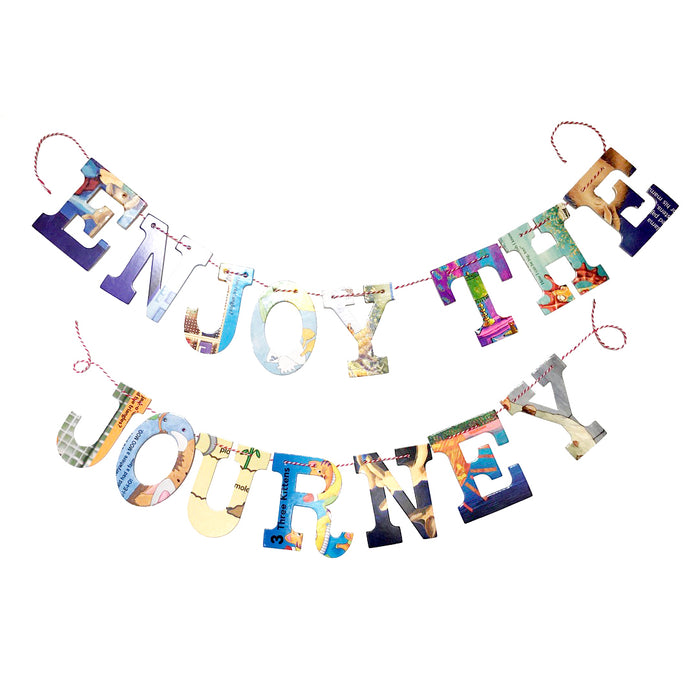 Board Book Garland DIY Kit ENJOY THE JOURNEY