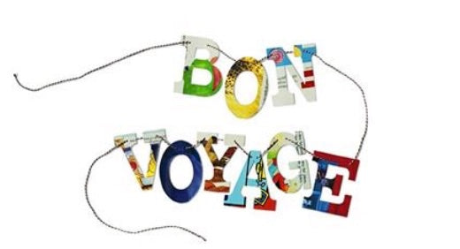 Board Book Phrase Garland Kit - BON VOYAGE