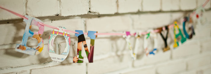Board Book Phrase Garland Kit - BON VOYAGE