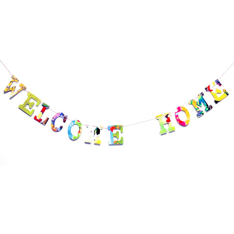 Board Book Phrase Garland Kit- WELCOME HOME