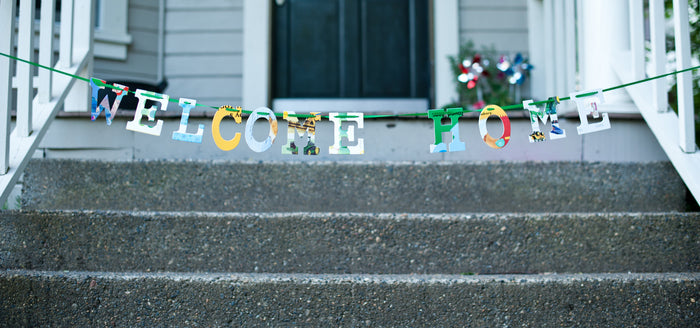 Board Book Phrase Garland Kit- WELCOME HOME