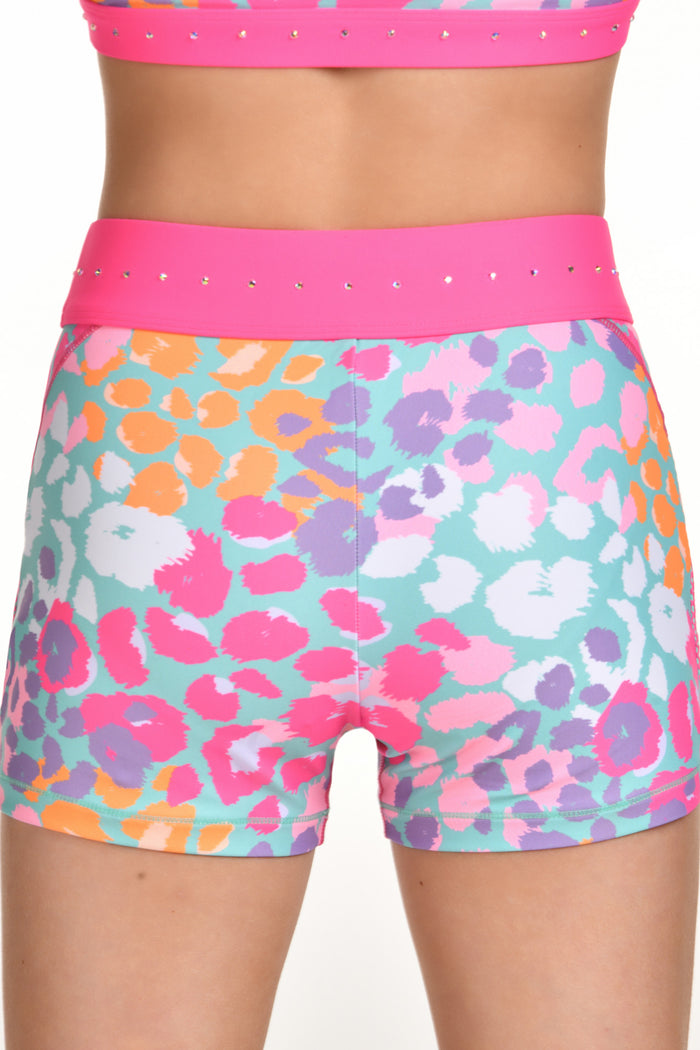 Bold Bloom Compression Shorts