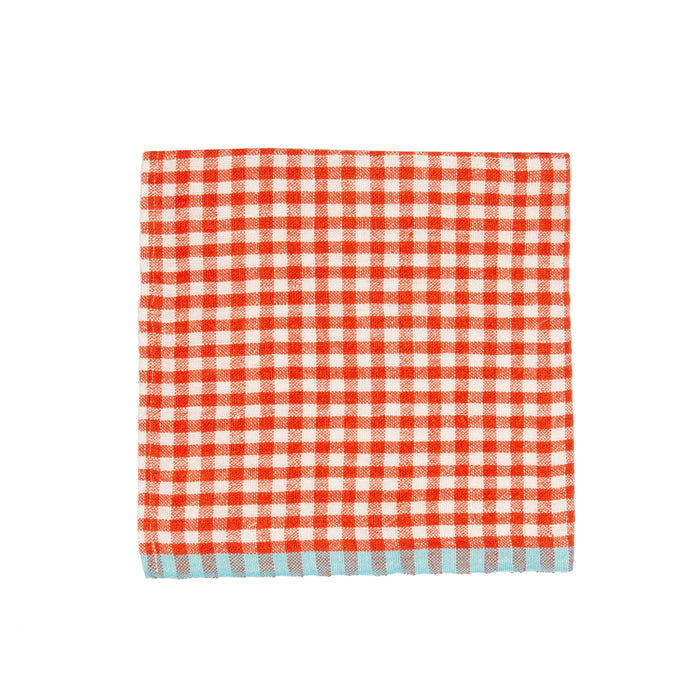 Bonnieux Gingham Napkins- brick - S/2
