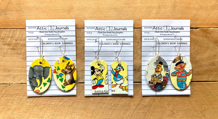 Book Lover Earrings -- 100