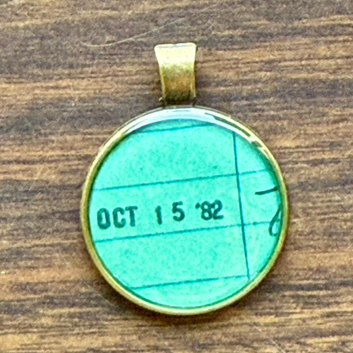 Book Lover Necklace -- (green) October 15