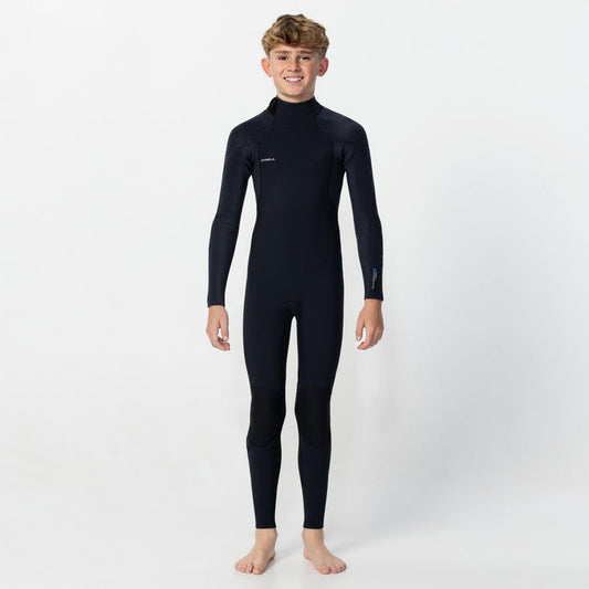 Boy's HyperFreak 3/2+mm Steamer Back Zip - Black