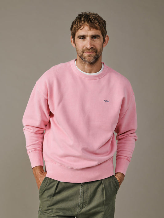 Aubin Peony Pink Brandon Crew Neck Sweat | Crew Neck