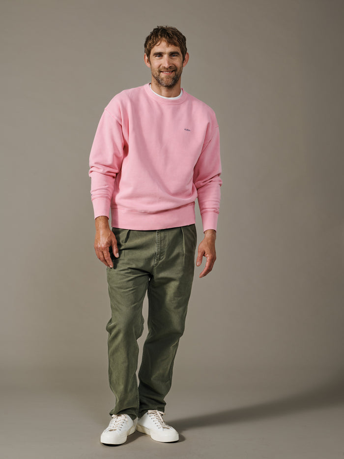 Aubin Peony Pink Brandon Crew Neck Sweat | Crew Neck