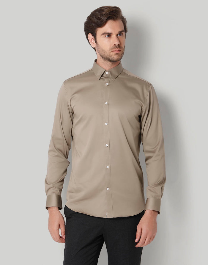 Brown Full Sleeves Shirt
