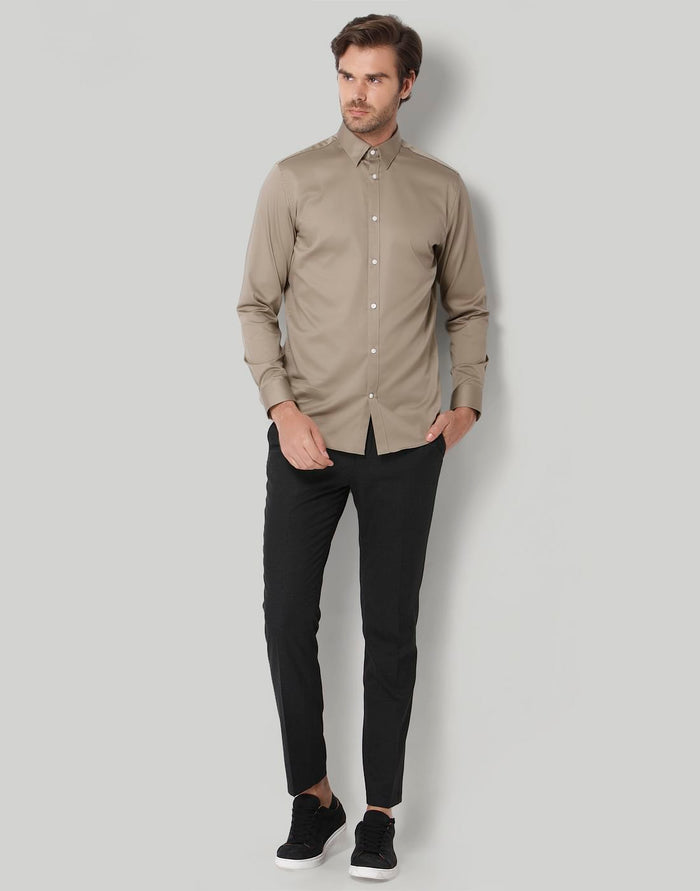 Brown Full Sleeves Shirt