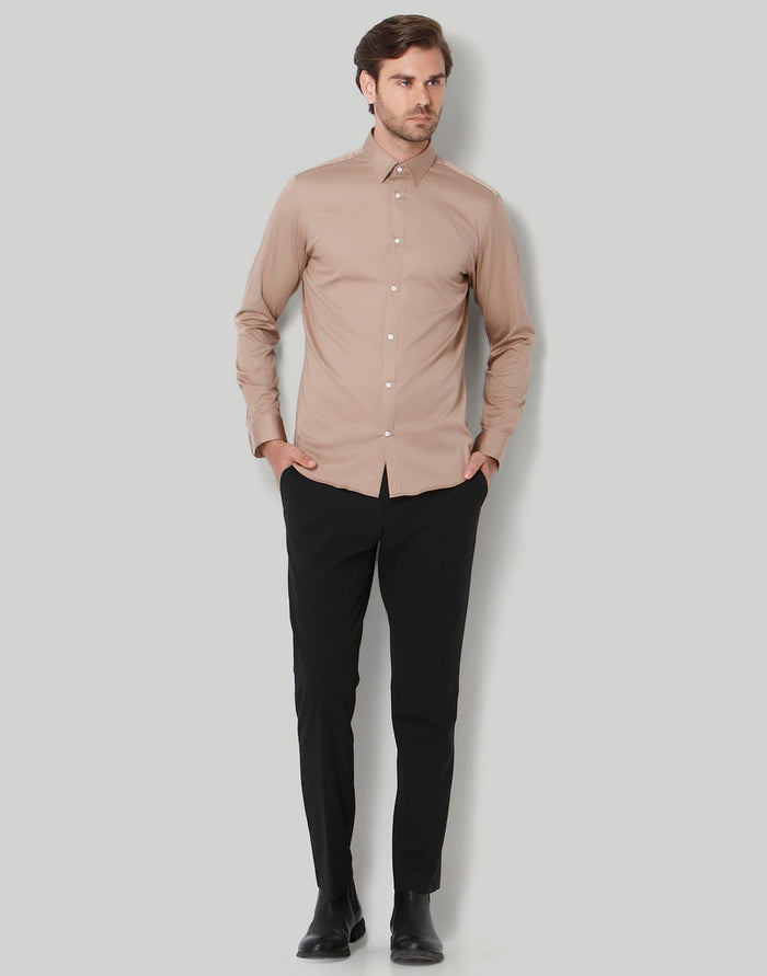 Brown Full Sleeves Shirt