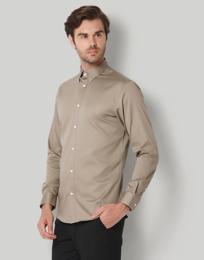 Brown Full Sleeves Shirt