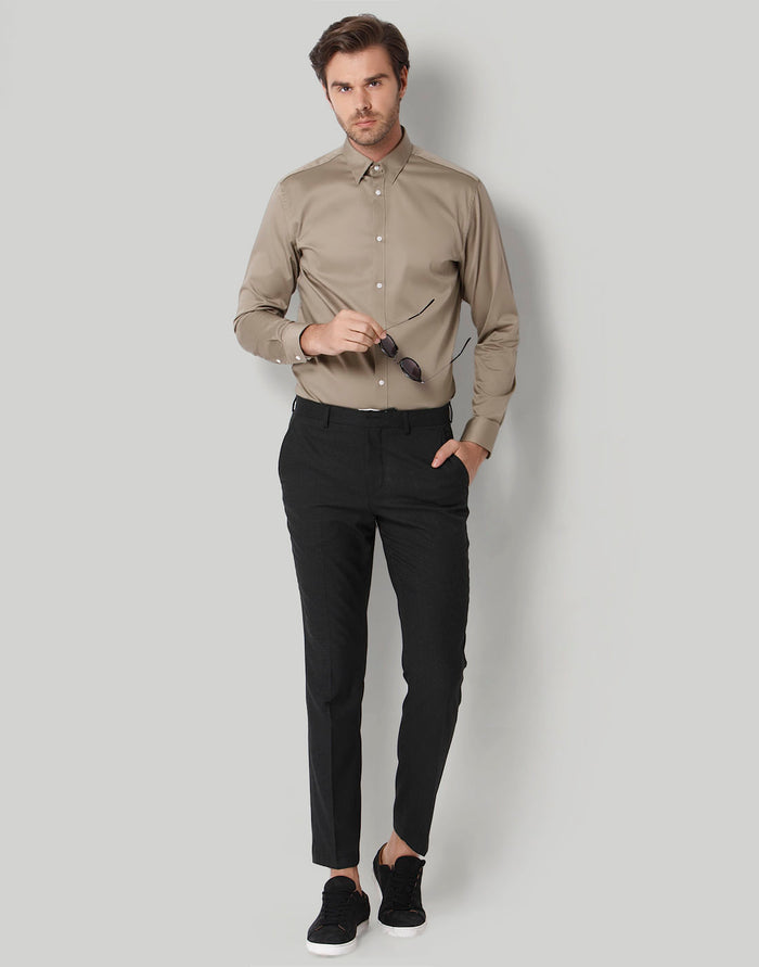 Brown Full Sleeves Shirt