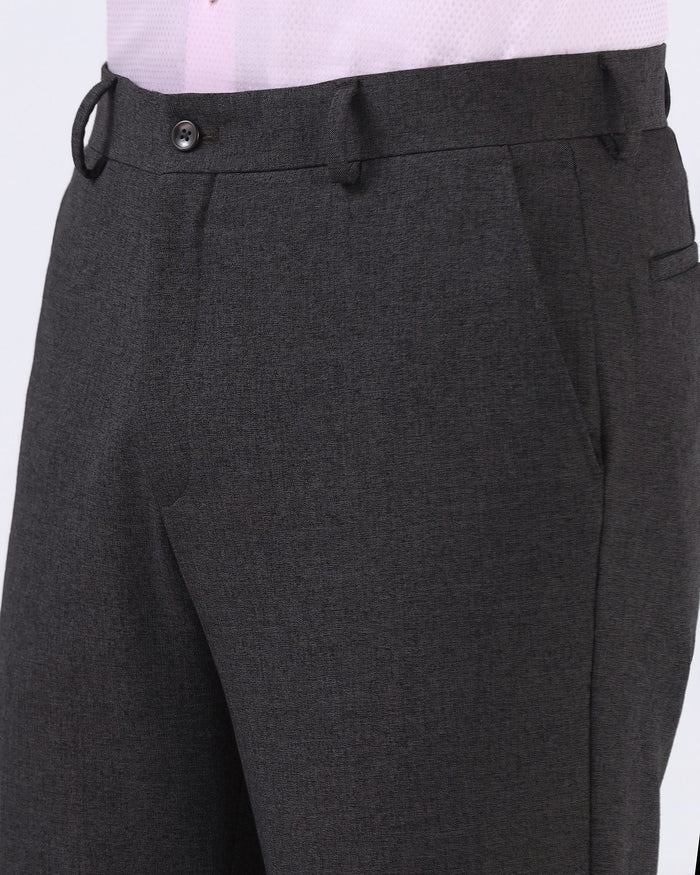 Brown Textured Trouser - David