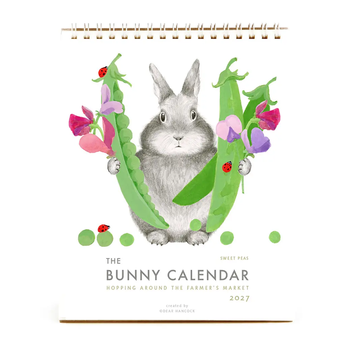 Bunny Desk Calendar 2027