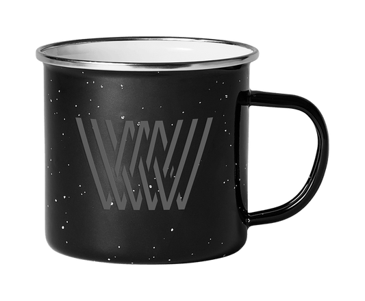 Front view of Camp Mug in Black Night