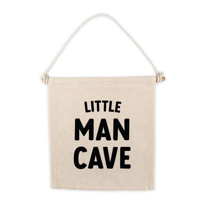 CANVAS HANG SIGN - LITTLE MAN CAVE