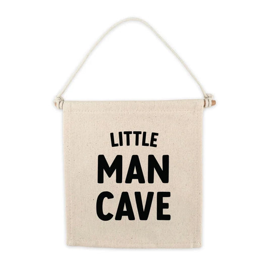 CANVAS HANG SIGN - LITTLE MAN CAVE